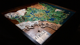 <i>Zelda </i>Fan Builds Enormous Wooden Map Of Hyrule